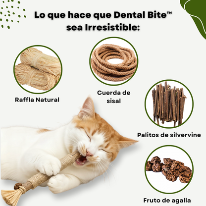 Dental Bite™ - Juguete Dental Natural para Gatos.