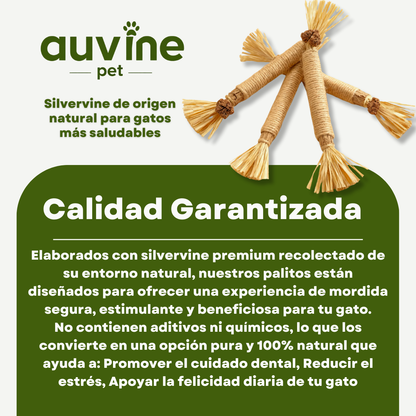 Dental Bite™ - Juguete Dental Natural para Gatos.